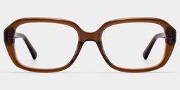 Rowan Brown Rectangle Glasses1