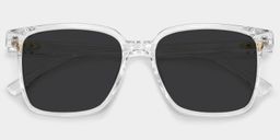 Contreras Clear Square Sunglasses1