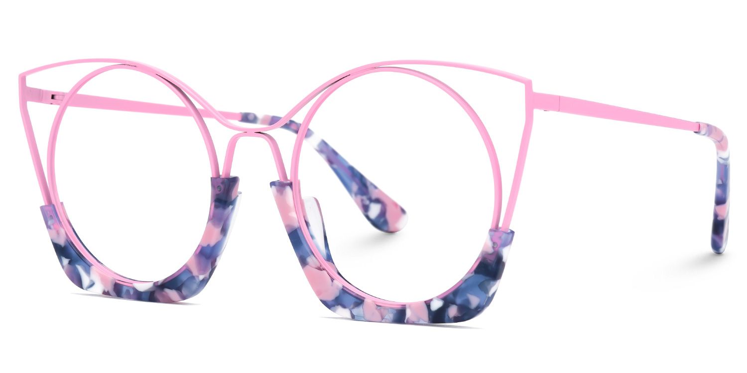 Barbara Glasses in Fondant Pink Camo Eyeglass Frames1