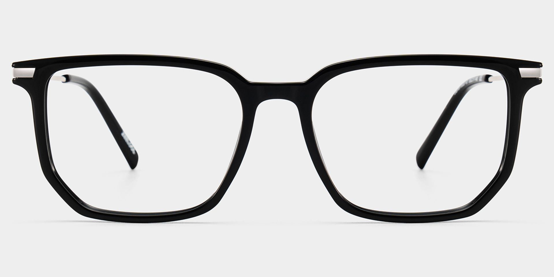 Michelle Black Rectangular Glasses for Men and Guys | ZEELOOL0