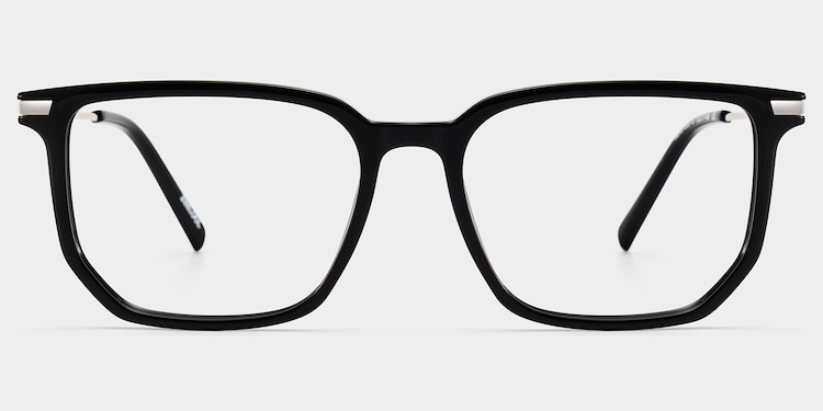 Michelle Rectangle Black Glasses