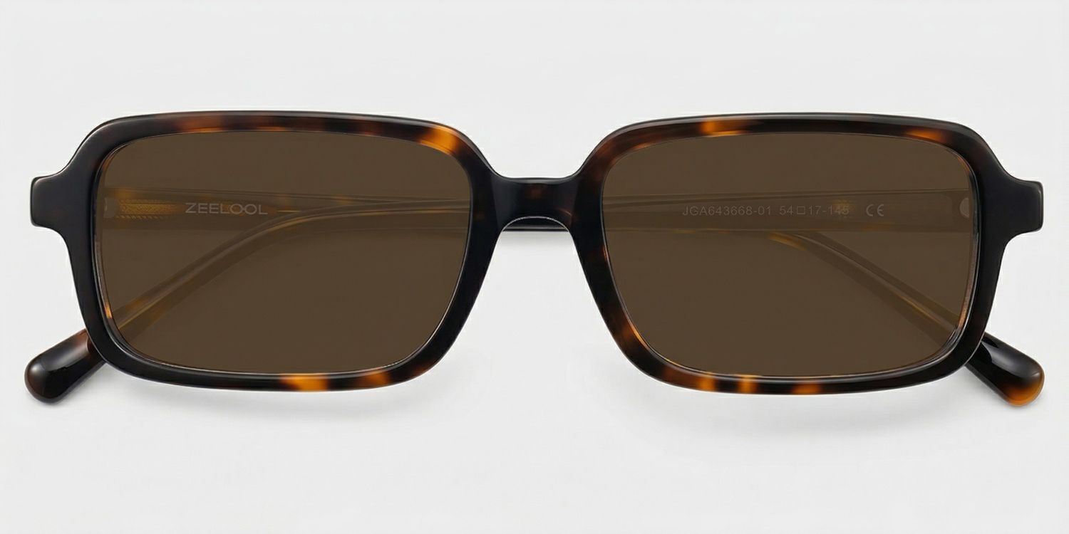 Danielle Rectangle Tortoise Prescription Sunglasses | ZEELOOL1