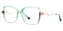 Rendon Square Green Glasses2