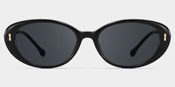 Blaire Oval Black Glasses0