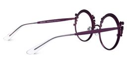 Nelida Round Purple Glasses3