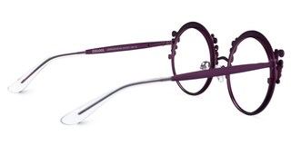 Nelida Round Purple Glasses3
