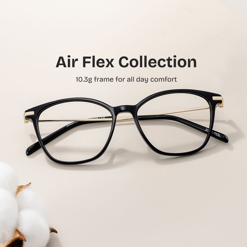 Jessica Cat-eye Black Glasses