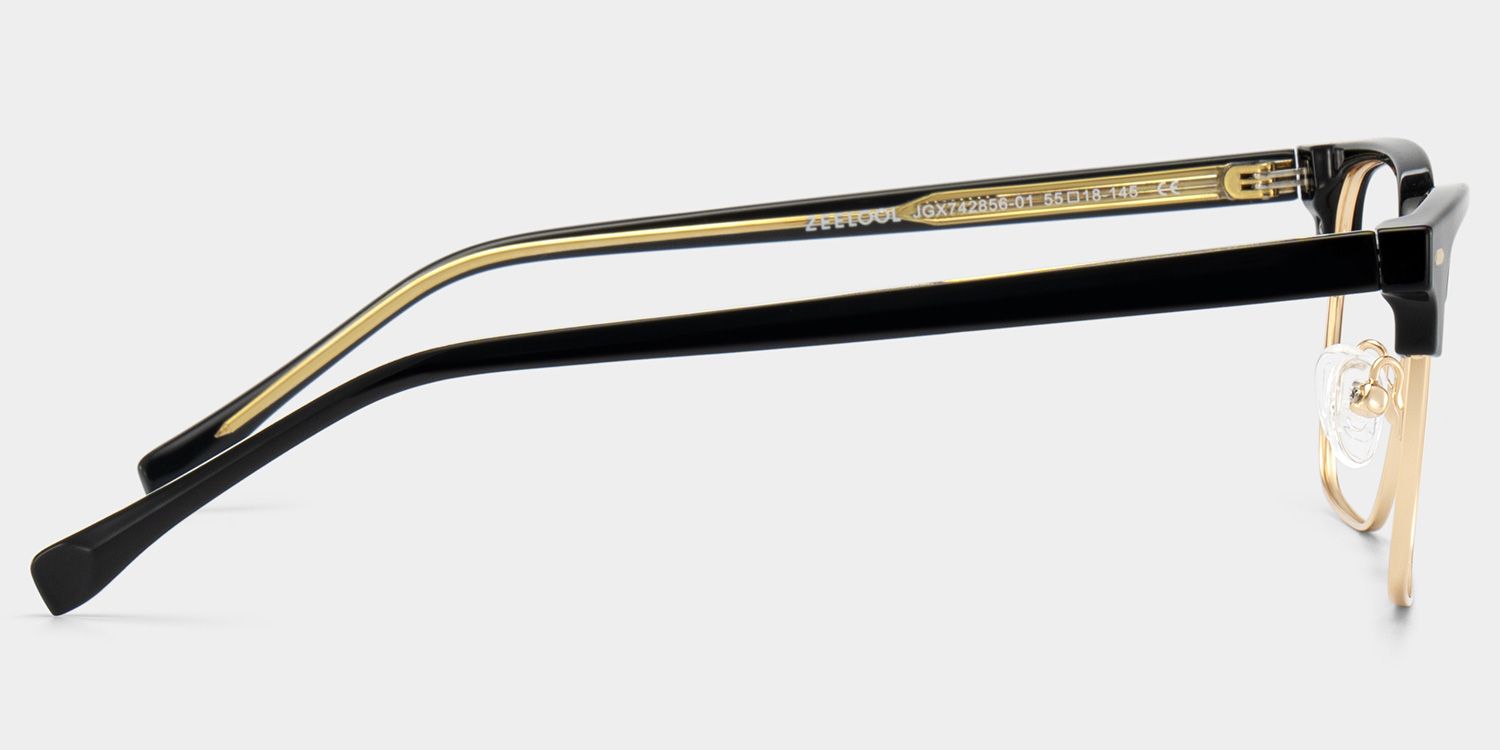 Braidsby Browline Black Frame Glasses for Men and Women | ZEELOOL5