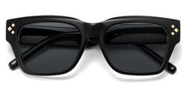 Marlowe Rectangle Black Polarized Sunglasses2