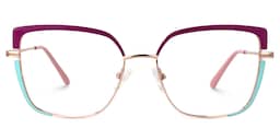 Grasso Square Two-Tone Glasses0