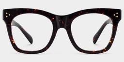 Gordon Rectangle Tortoise Glasses0