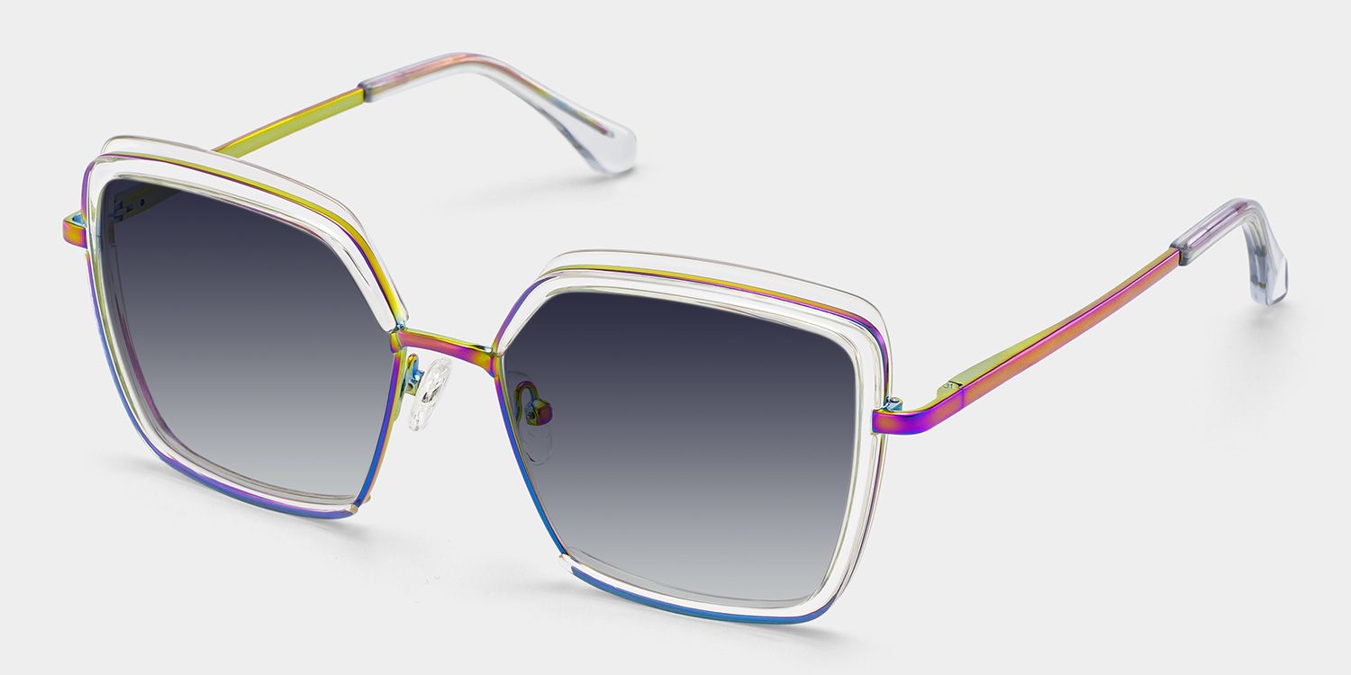 Cordaro Square Clear Sunglasses for Women & Men | ZEELOOL2
