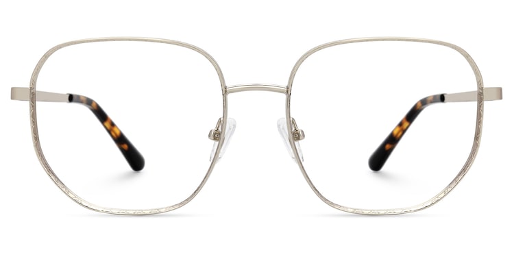 Steeve Square Silver Glasses