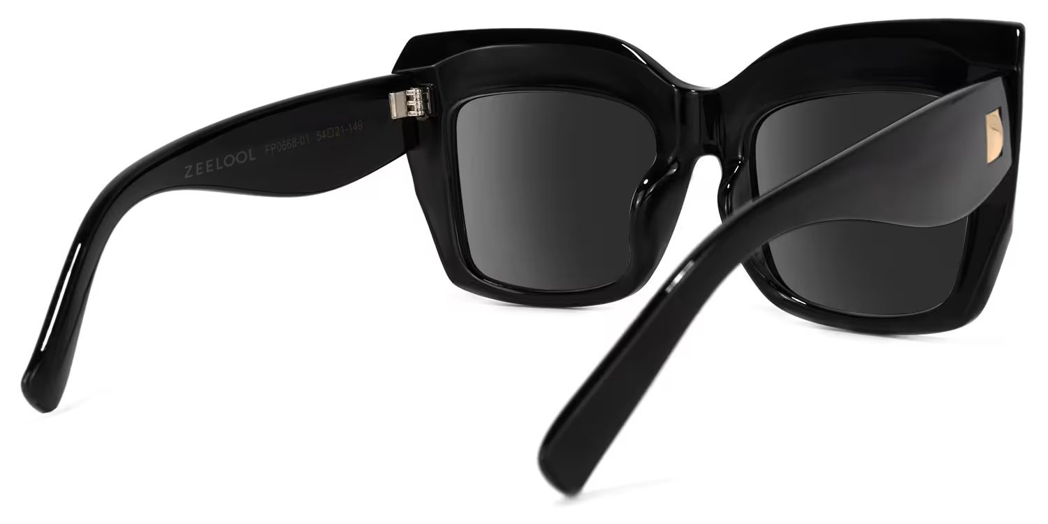 Alberta Cat Eye Black Sunglasses | Zeelool Glasses3