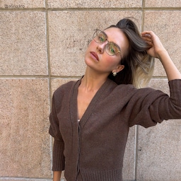 Mira Oval Brown Glasses9