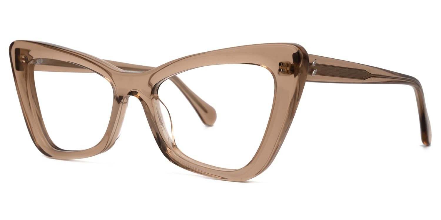 Cateye Larry Champagne Glasses for sale -Zeelool Glasses