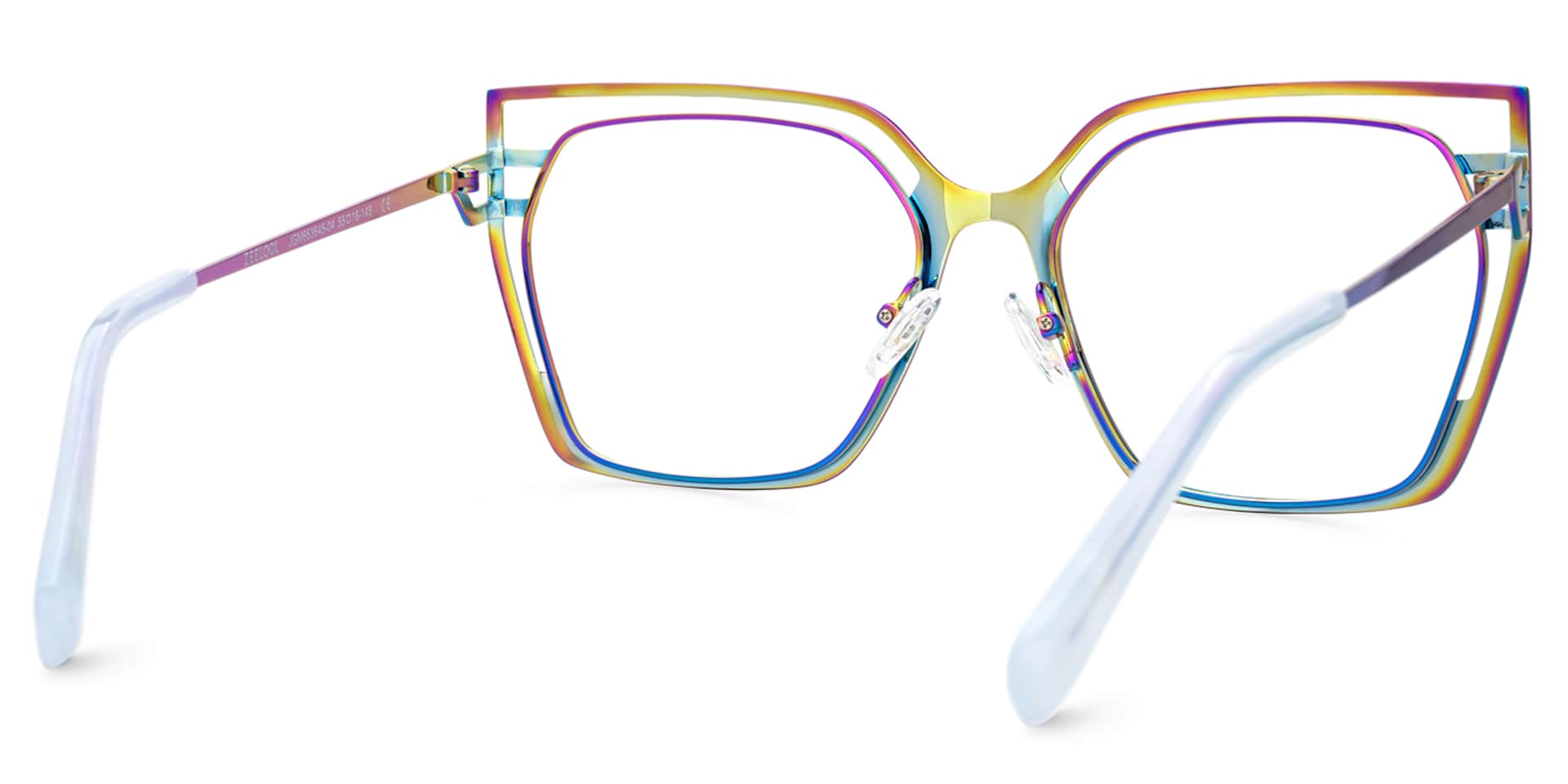 Quinn Iridescent Geometric Glasses on Sale | Zeelool3