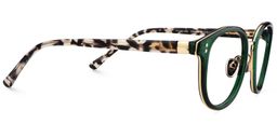 Matthew Round Green Glasses4