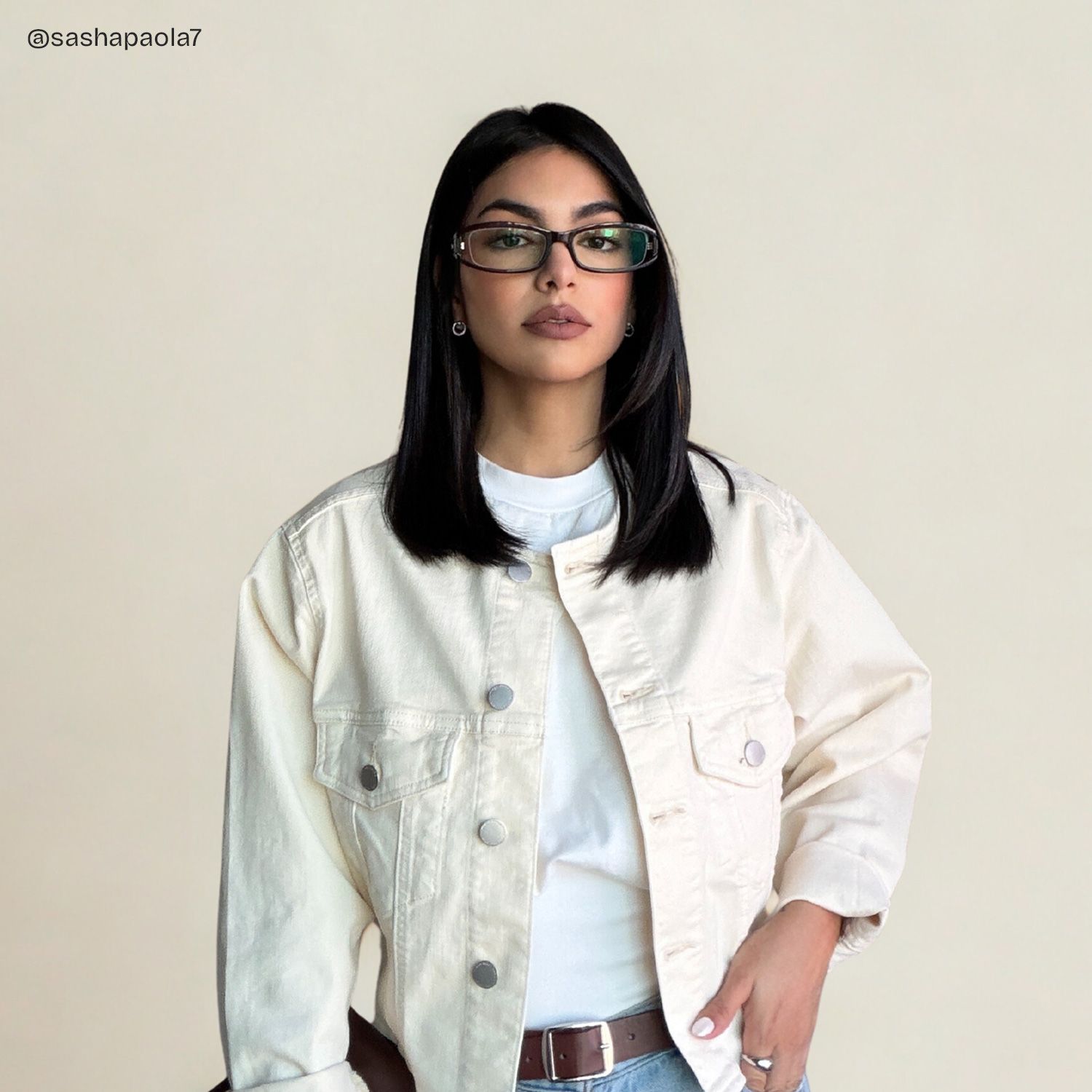 Willow Y2K Brown Rectangle Glasses for Ladies | ZEELOOL6