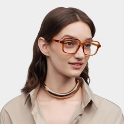 Talia Yellow Square Glasses1