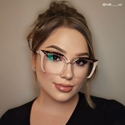 Misty Pink Square Glasses5