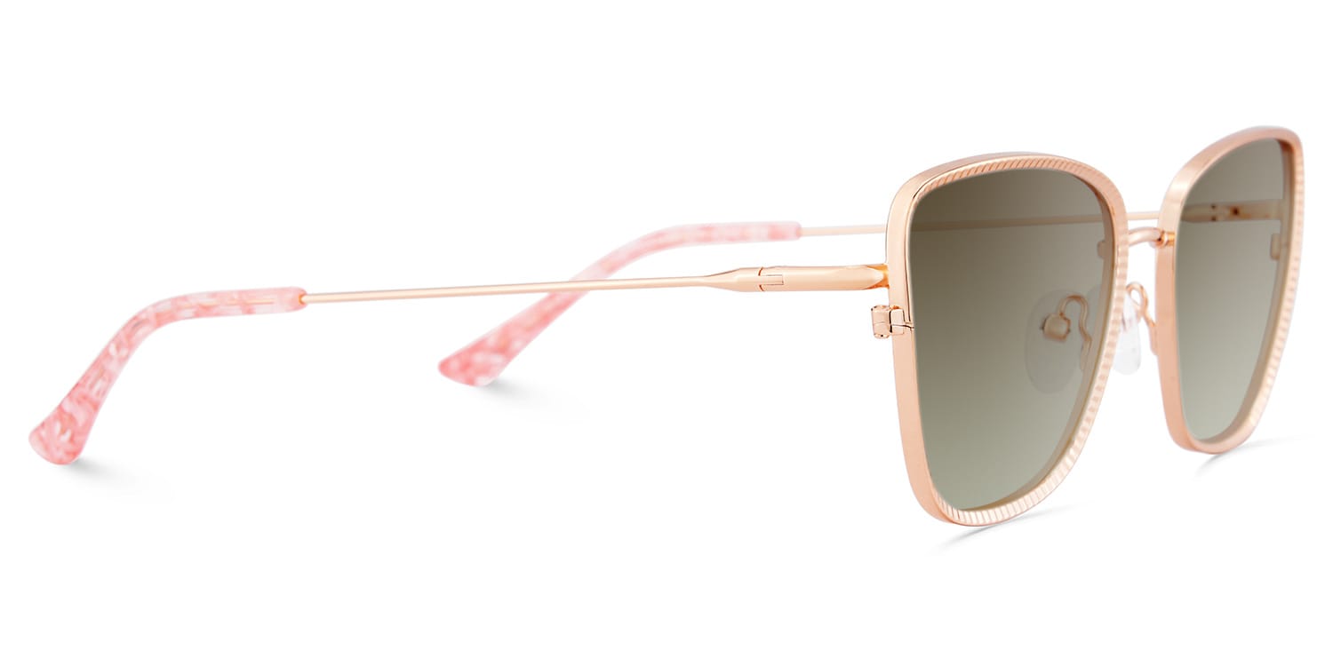 Solimar Square Rose Gold Sunglasses3