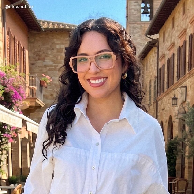 Nora Brown Aviator Glasses