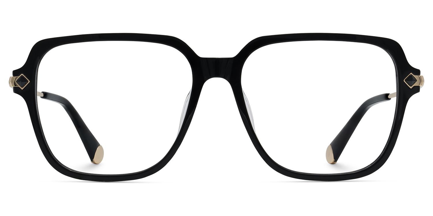 Square Eyeglasses With Black0