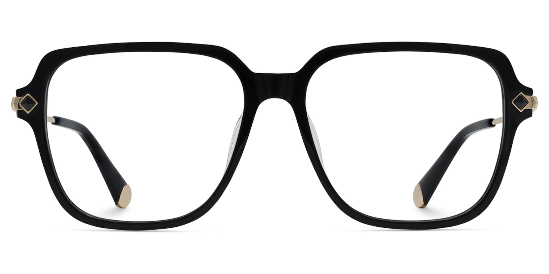 Square Eyeglasses With Black0