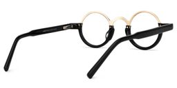 Lumy Round Black Glasses3
