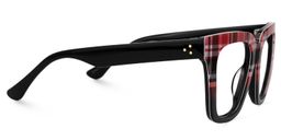 Boston Square Red-Plaid Glasses2
