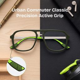 Ryder Green Aviator Glasses0