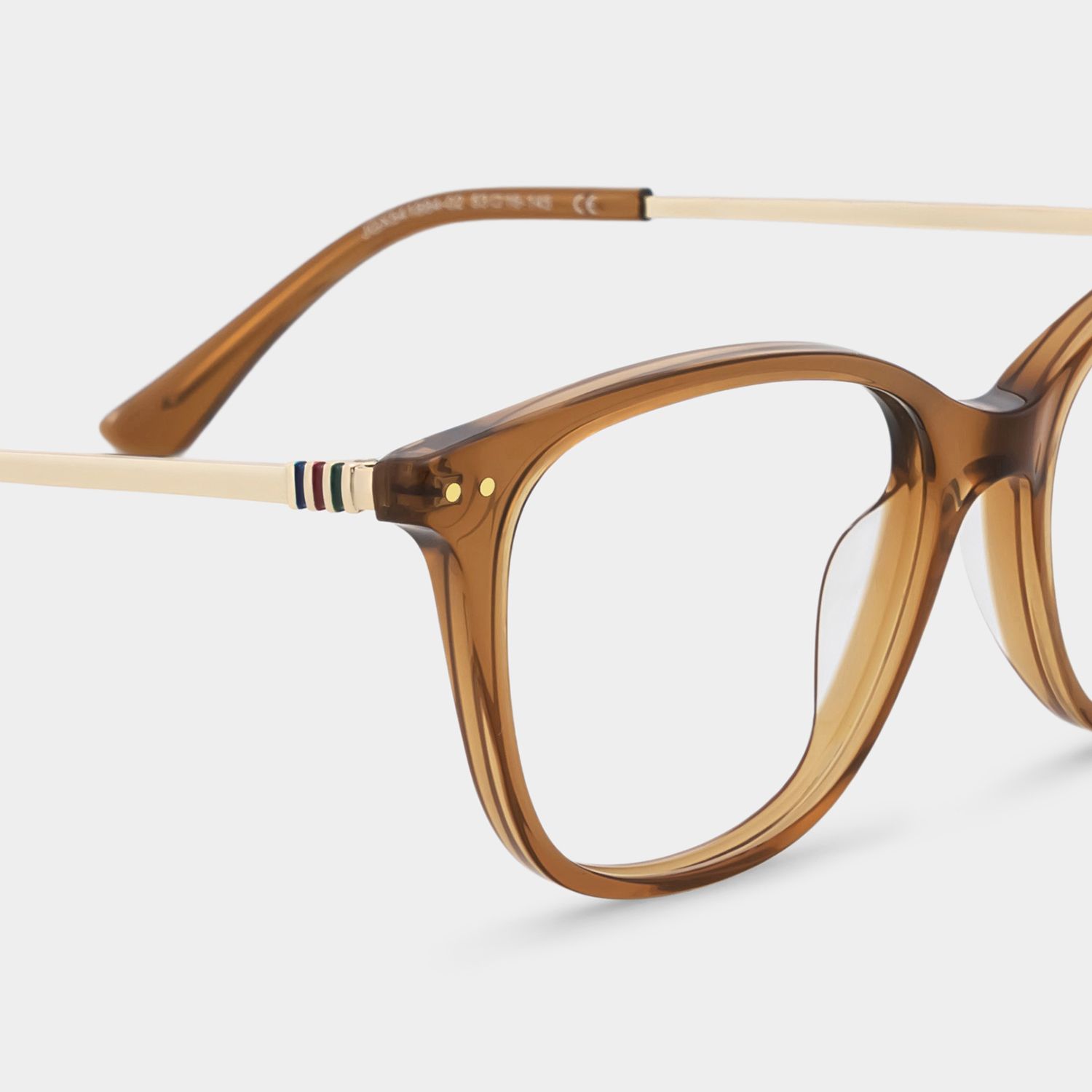 Finch Brown Rectangle Glasses | Timeless Athleisure Frame5