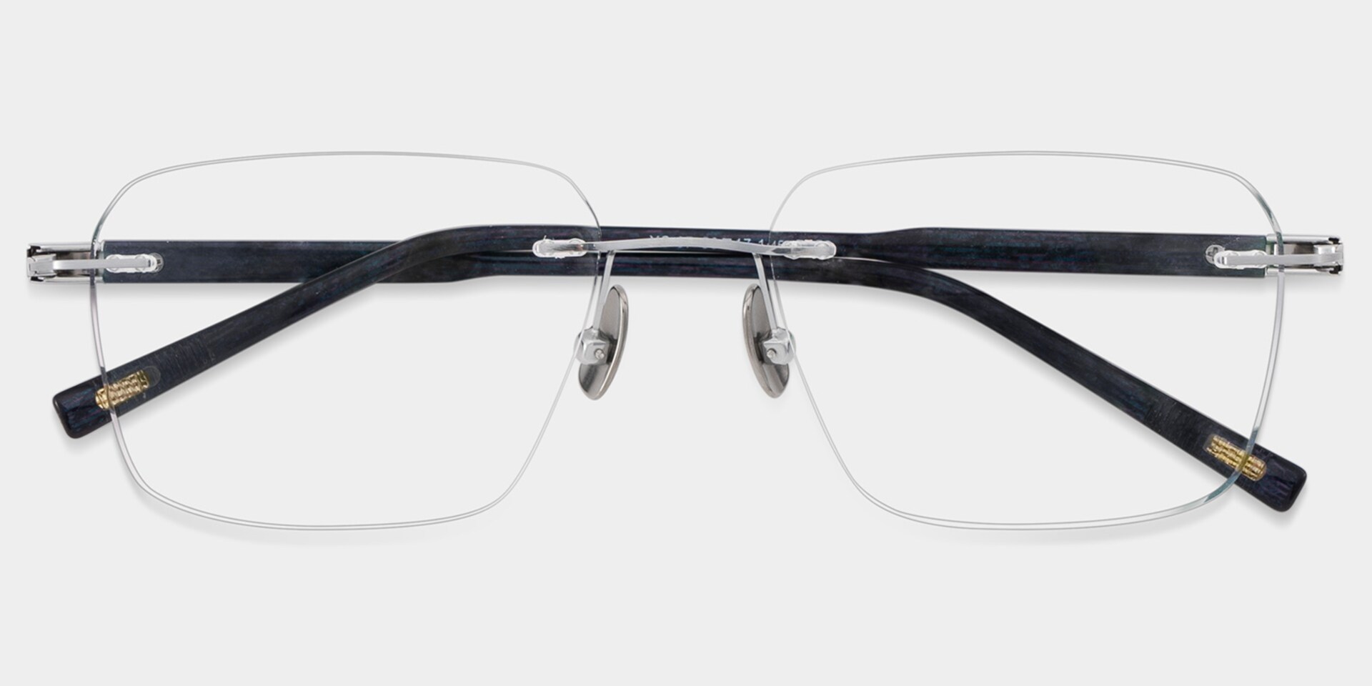 Claire Rectangle Silver Frame Eyeglasses for Man| ZEELOOL3