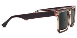 Milian Brown Square Sunglasses2