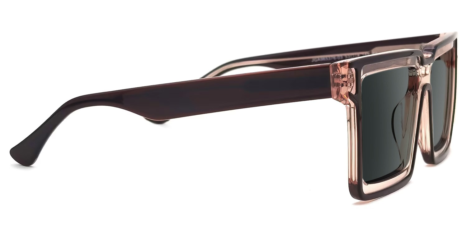 Milian Square Brown Glasses2