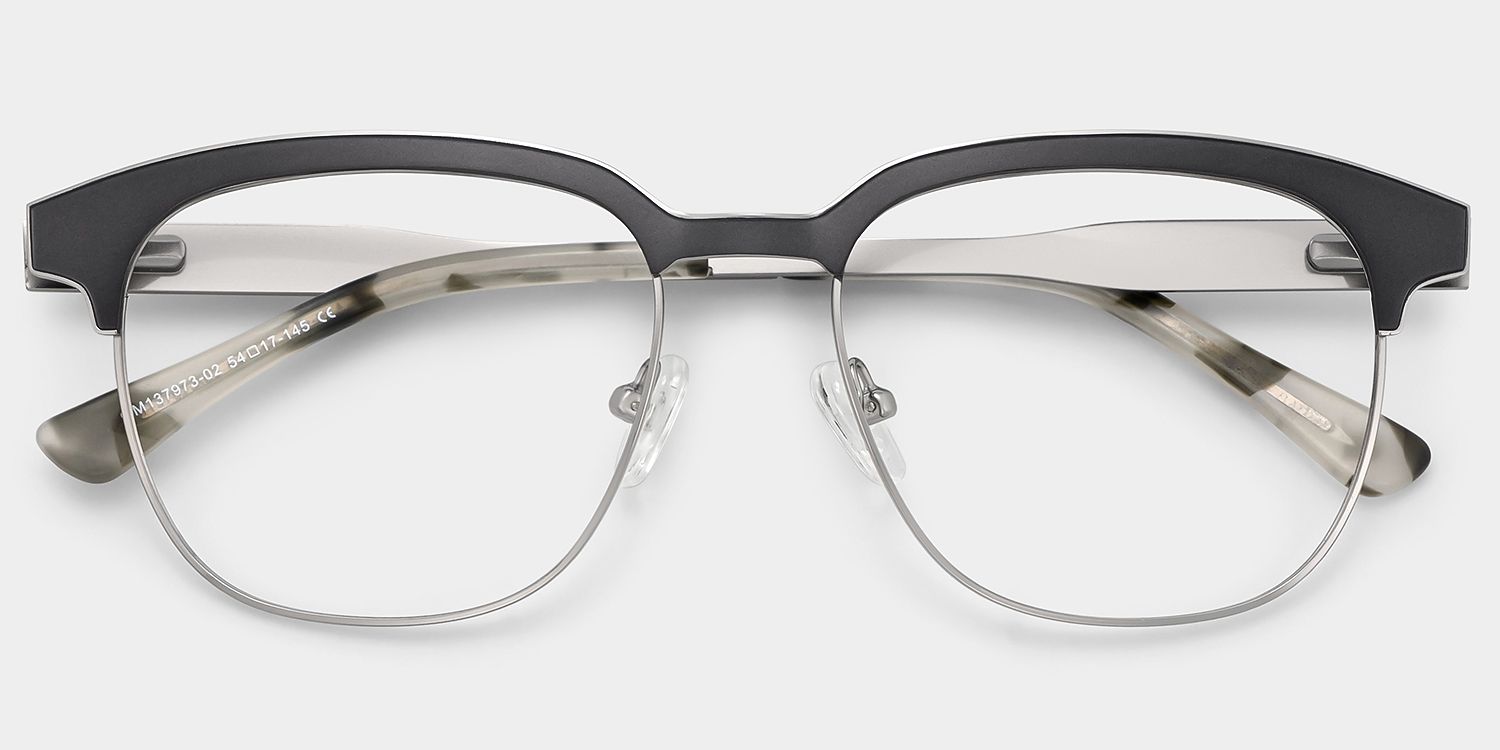 Wren Browline Dark-Gray Eyeglasses and Glasses Frames1
