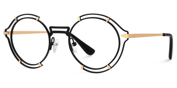 Frazer Round Black Glasses