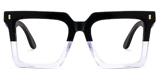 Pierre Square Black Crystal Glasses1