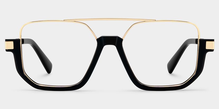 Oromiya Black Gold Aviator Glasses