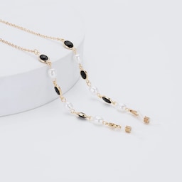 Stylish Exquisite Pearl Gold Eyeglasses Chains0