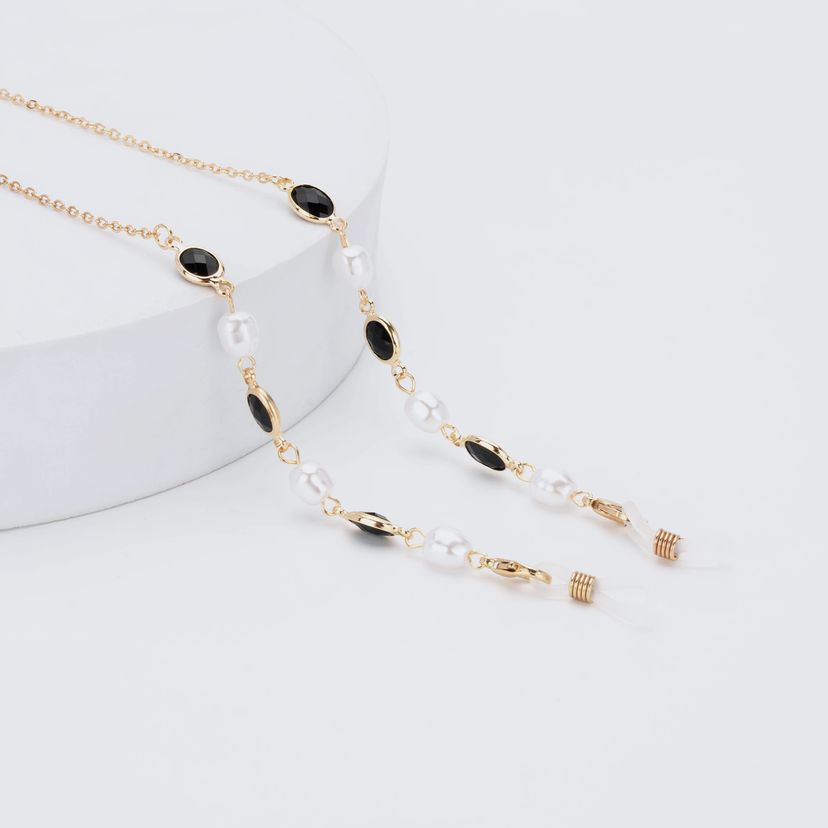 Stylish Exquisite Pearl Gold Eyeglasses Chains