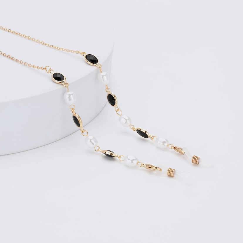 Stylish Exquisite Pearl Gold Eyeglasses Chains