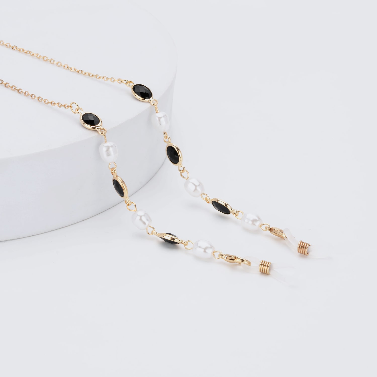 Stylish Exquisite Pearl Gold Eyeglasses Chains