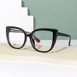 Fenn Cateye Black Glasses5