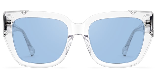 A clear, oversized frame that's playful and chic.