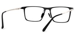 Lincoln Rectangle Black Glasses7