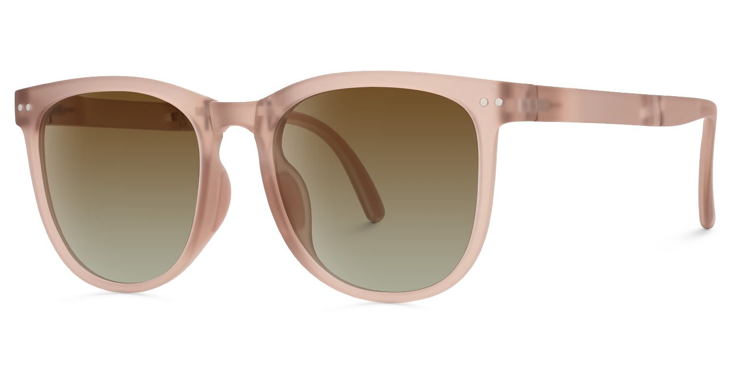 Lindzy TR90 Pink Frame Sunglasses with Square Shape | Zeelool2