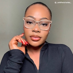 Shine Square Gold White Glasses9