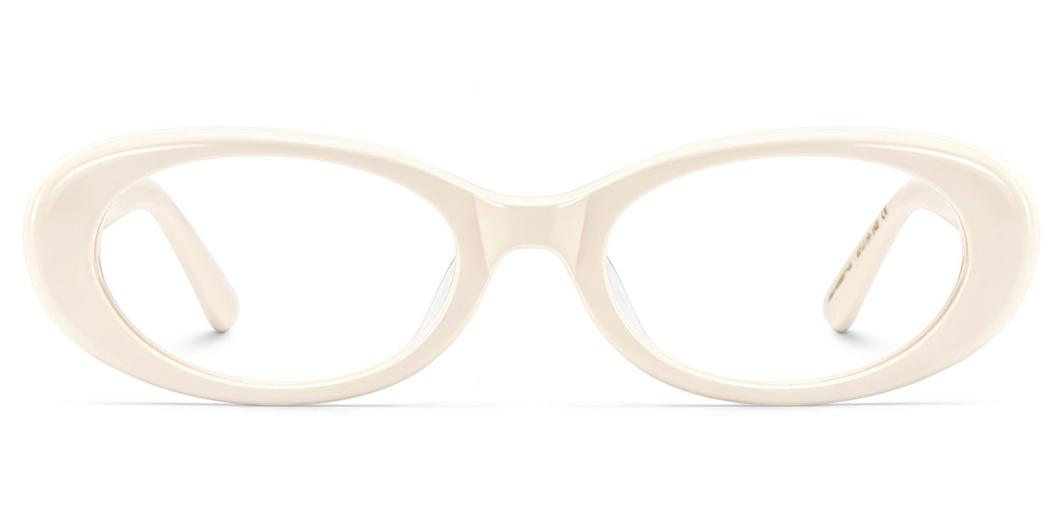 ZEELOOL x Aimee Song The 90s White Oval Glasses